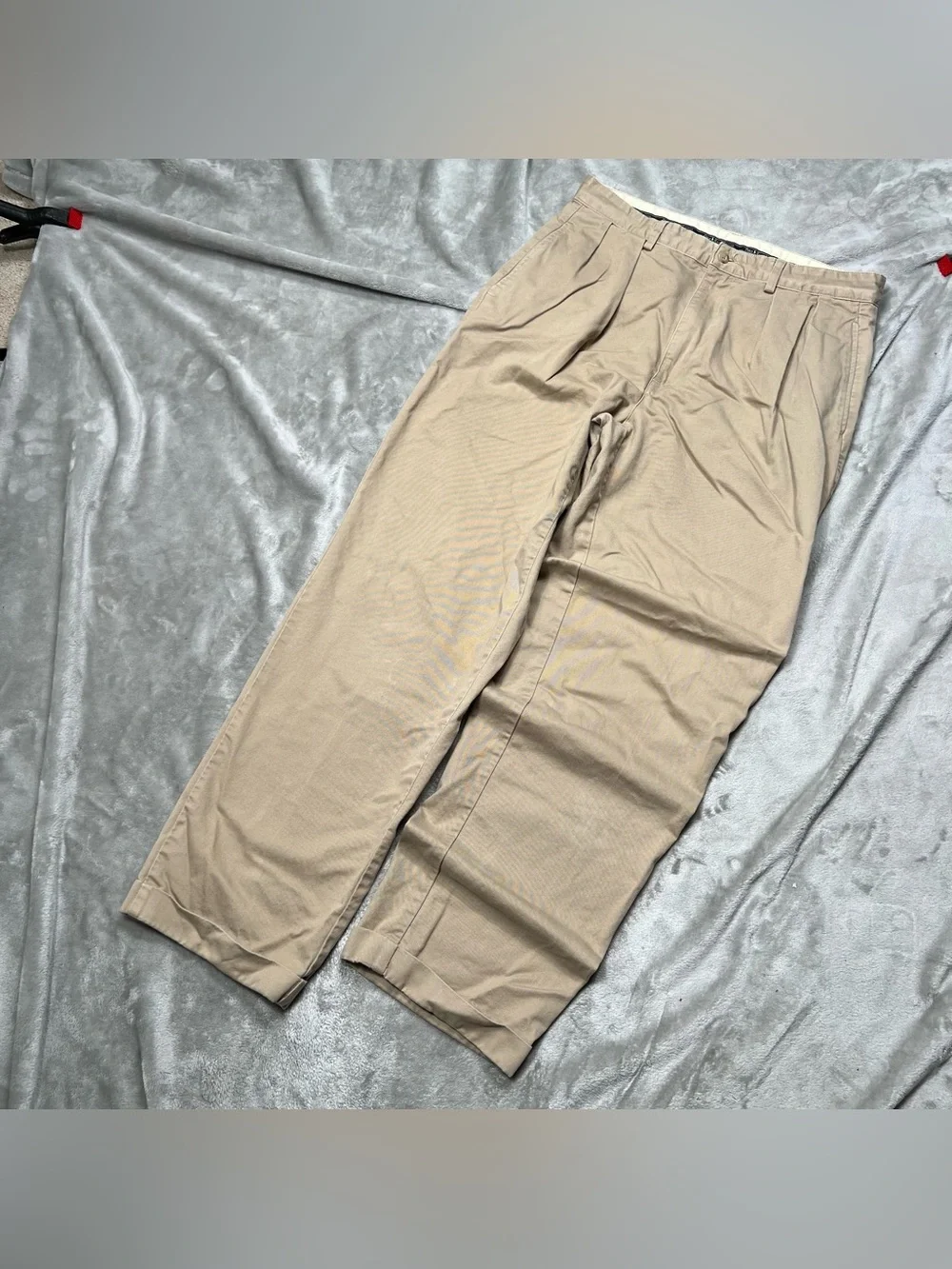 Vintage Polo Ralph Lauren Andrew Pants Mens 32x31 Tan Preppy Pleated USA Made